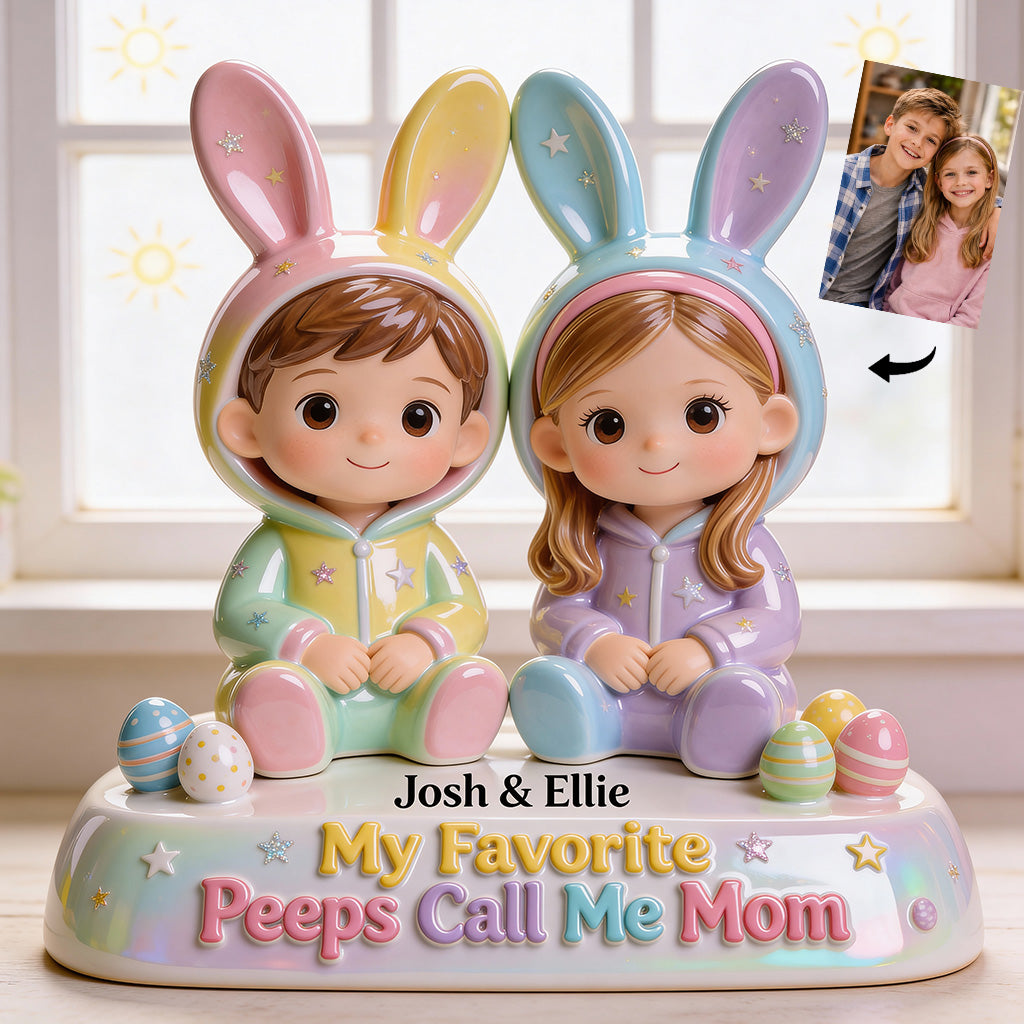 My Favourite Peeps Call Me Grandma - Personalized Grandma Custom Shaped Acrylic Plaque