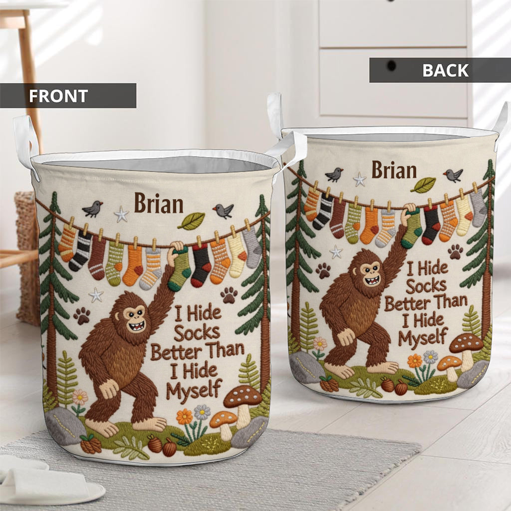 I Hide Socks - Personalized Hiking Storage Basket