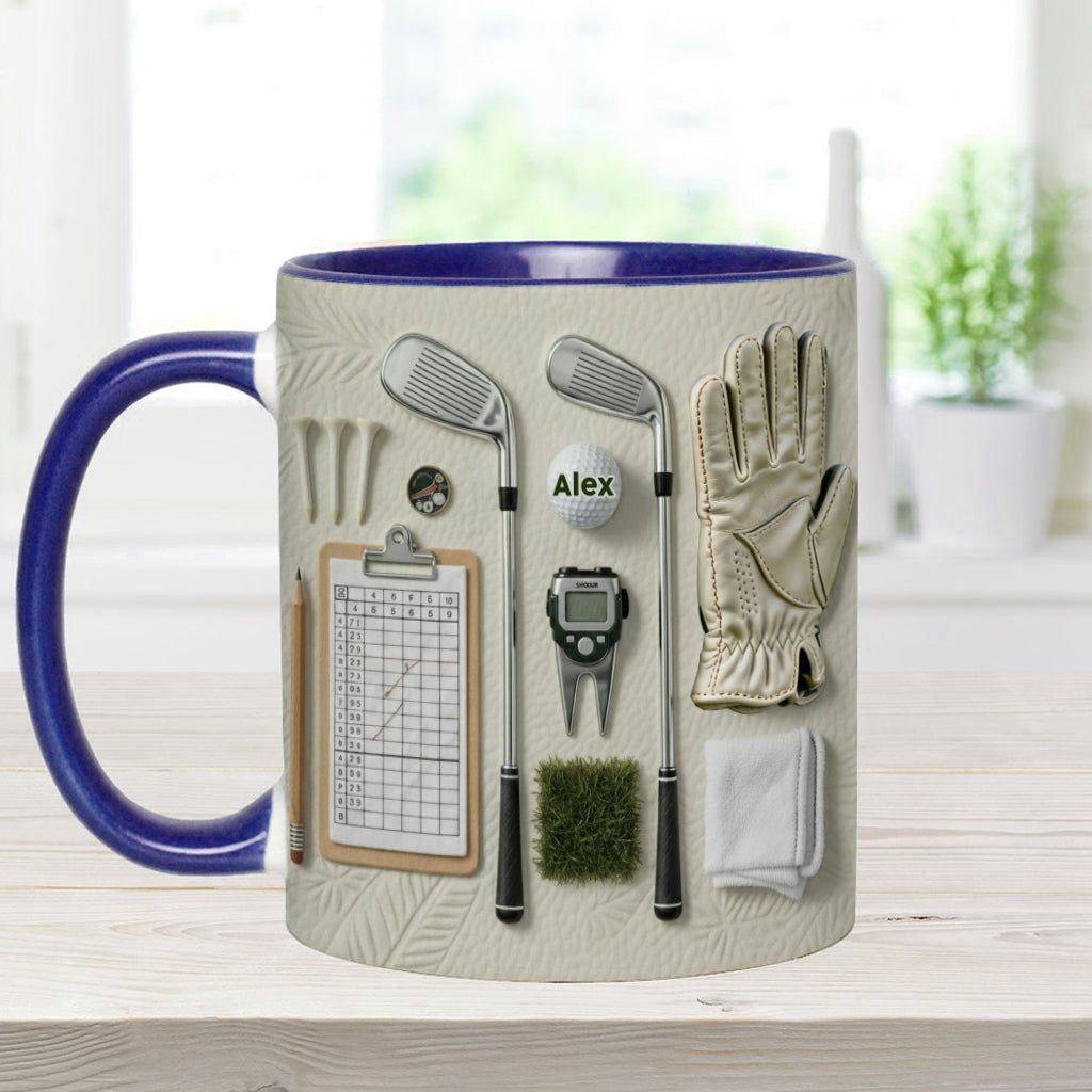 Vivez l'amour du golf - Mug personnalisé sur le thème du golf