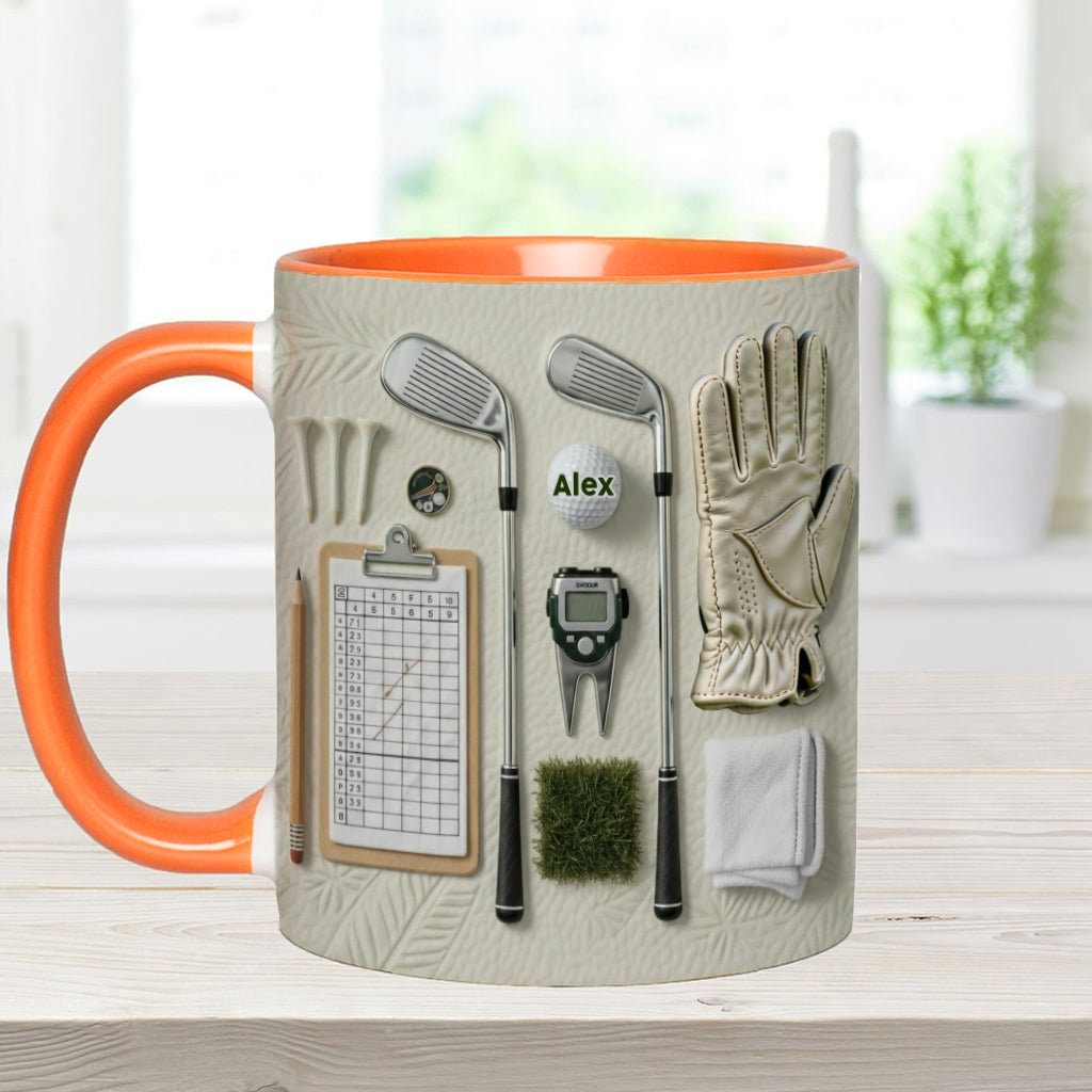 Vivez l'amour du golf - Mug personnalisé sur le thème du golf