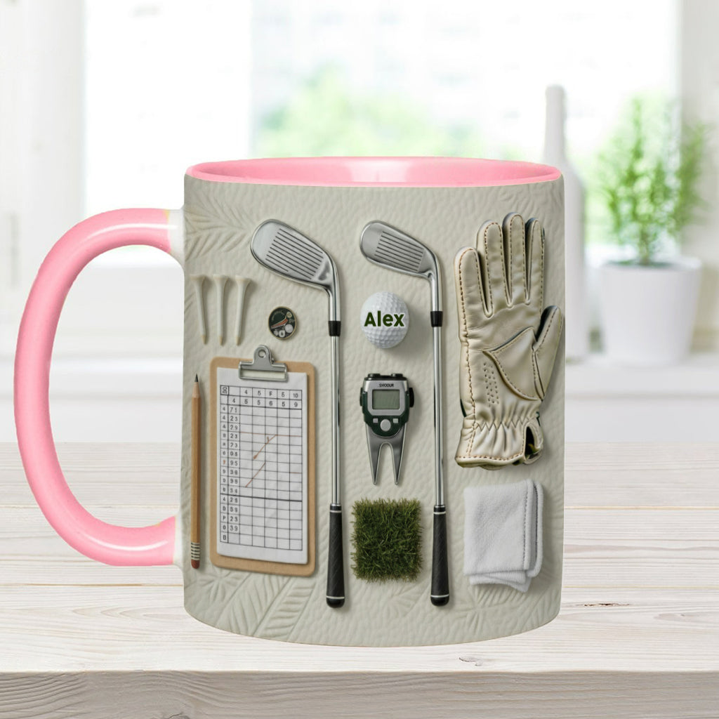 Vivez l'amour du golf - Mug personnalisé sur le thème du golf