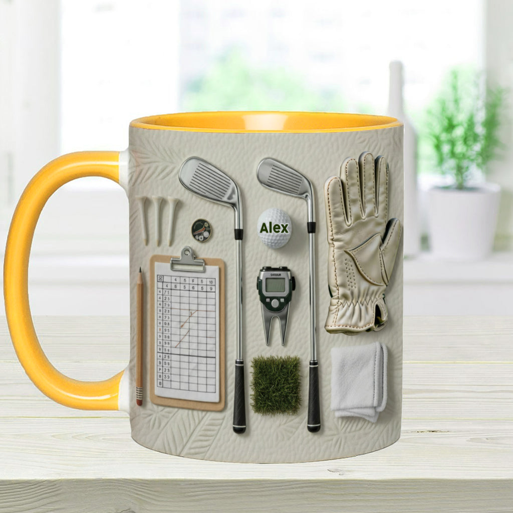 Vivez l'amour du golf - Mug personnalisé sur le thème du golf