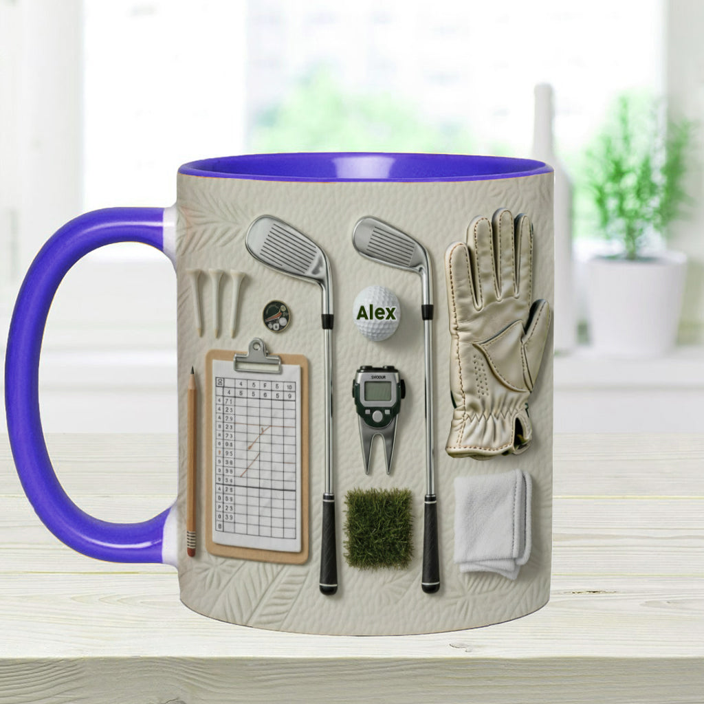 Vivez l'amour du golf - Mug personnalisé sur le thème du golf