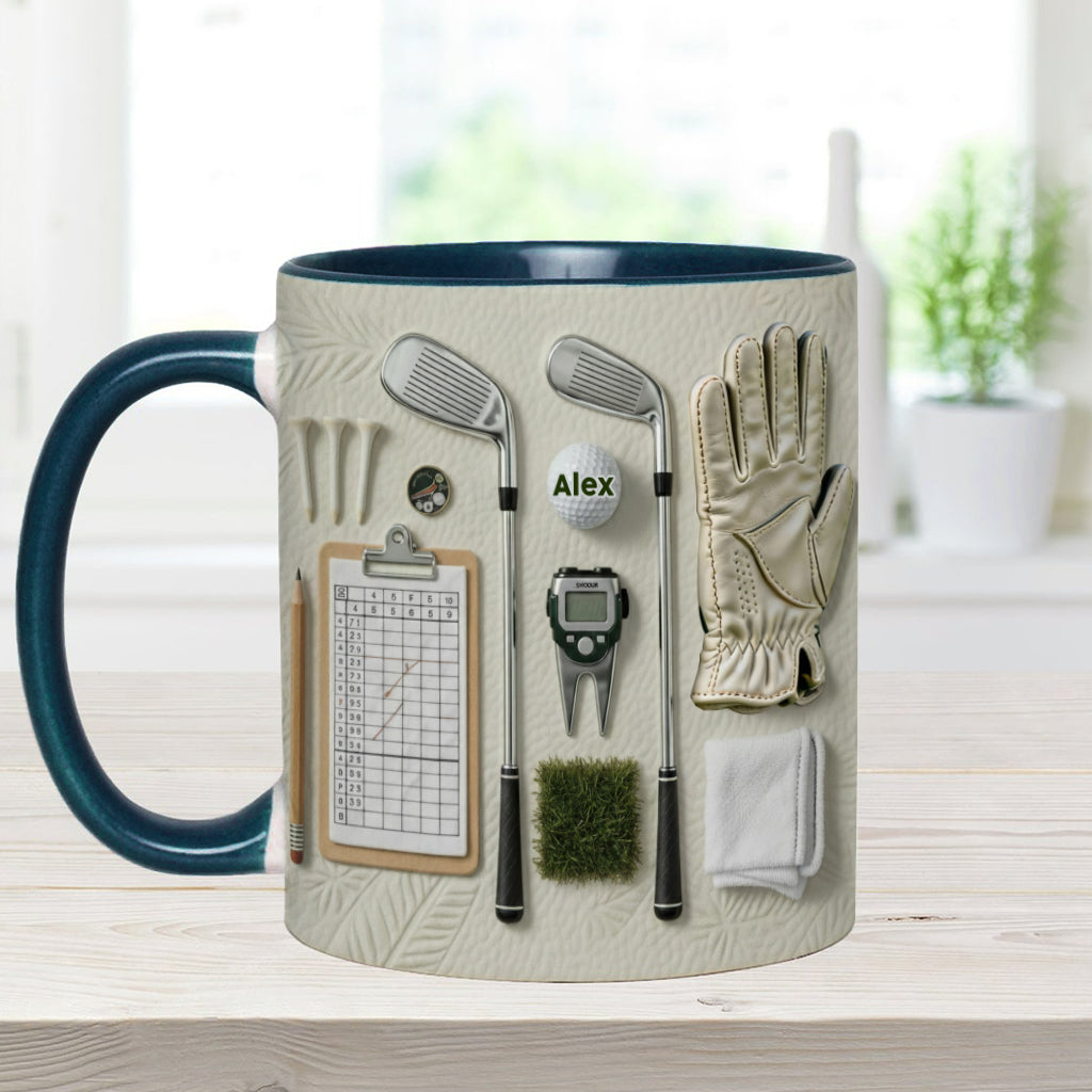 Vivez l'amour du golf - Mug personnalisé sur le thème du golf