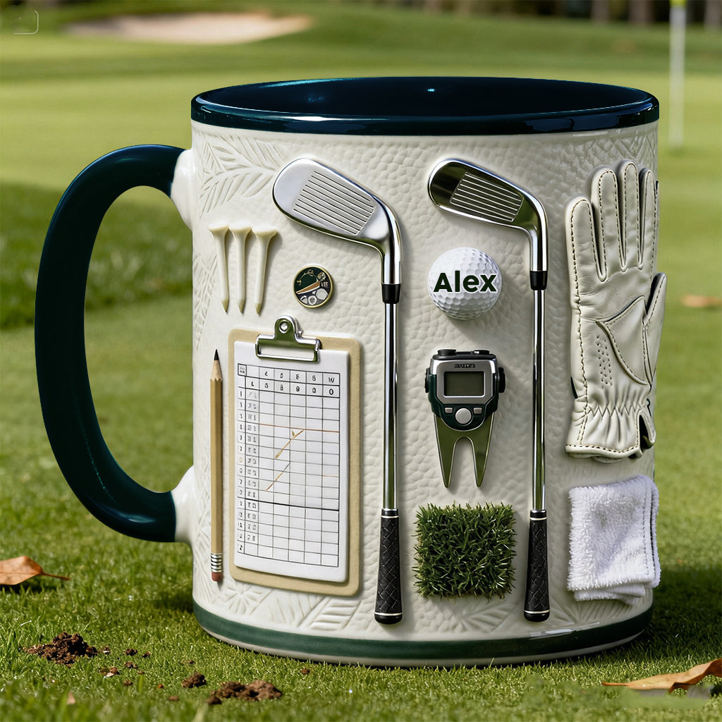 Vivez l'amour du golf - Mug personnalisé sur le thème du golf