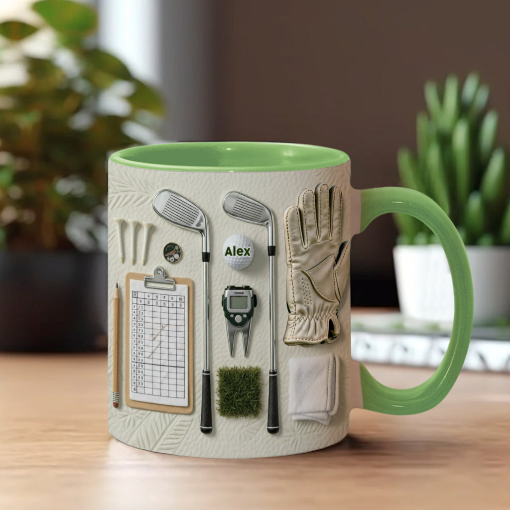 Vivez l'amour du golf - Mug personnalisé sur le thème du golf