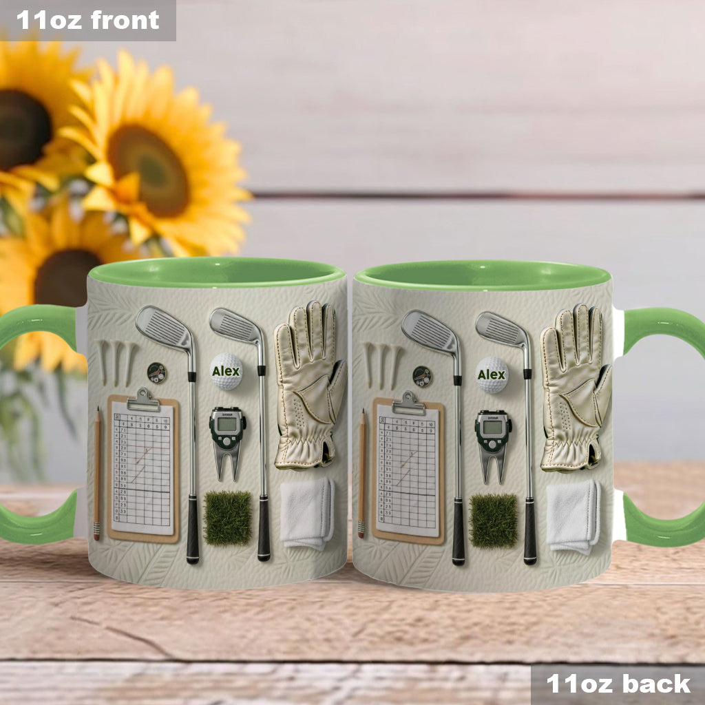 Vivez l'amour du golf - Mug personnalisé sur le thème du golf