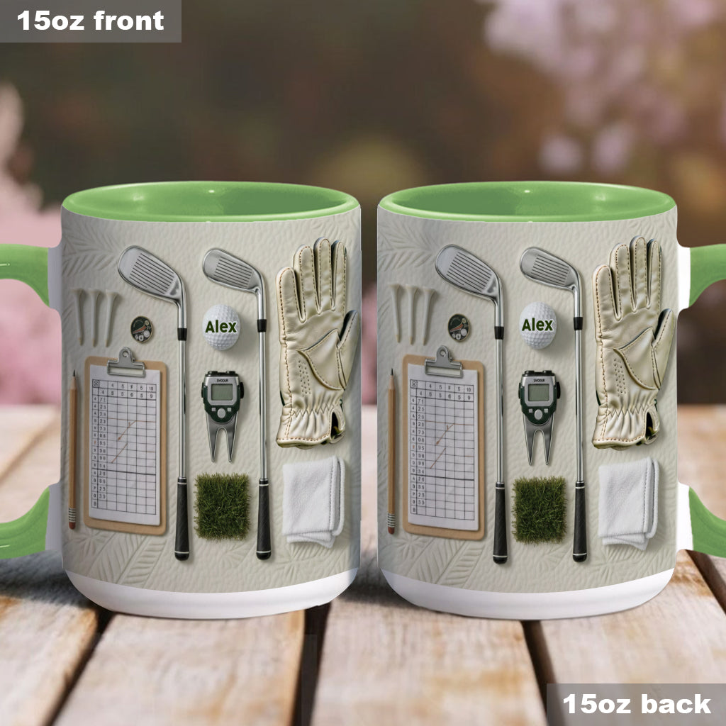 Vivez l'amour du golf - Mug personnalisé sur le thème du golf