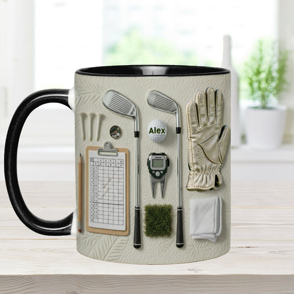 Vivez l'amour du golf - Mug personnalisé sur le thème du golf
