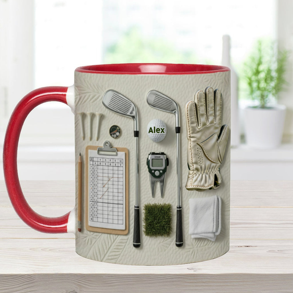 Vivez l'amour du golf - Mug personnalisé sur le thème du golf