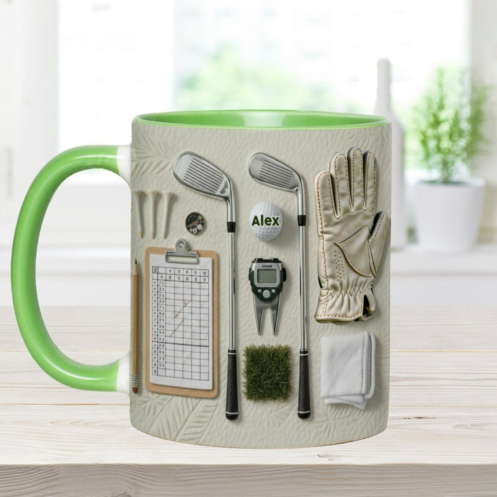 Vivez l'amour du golf - Mug personnalisé sur le thème du golf