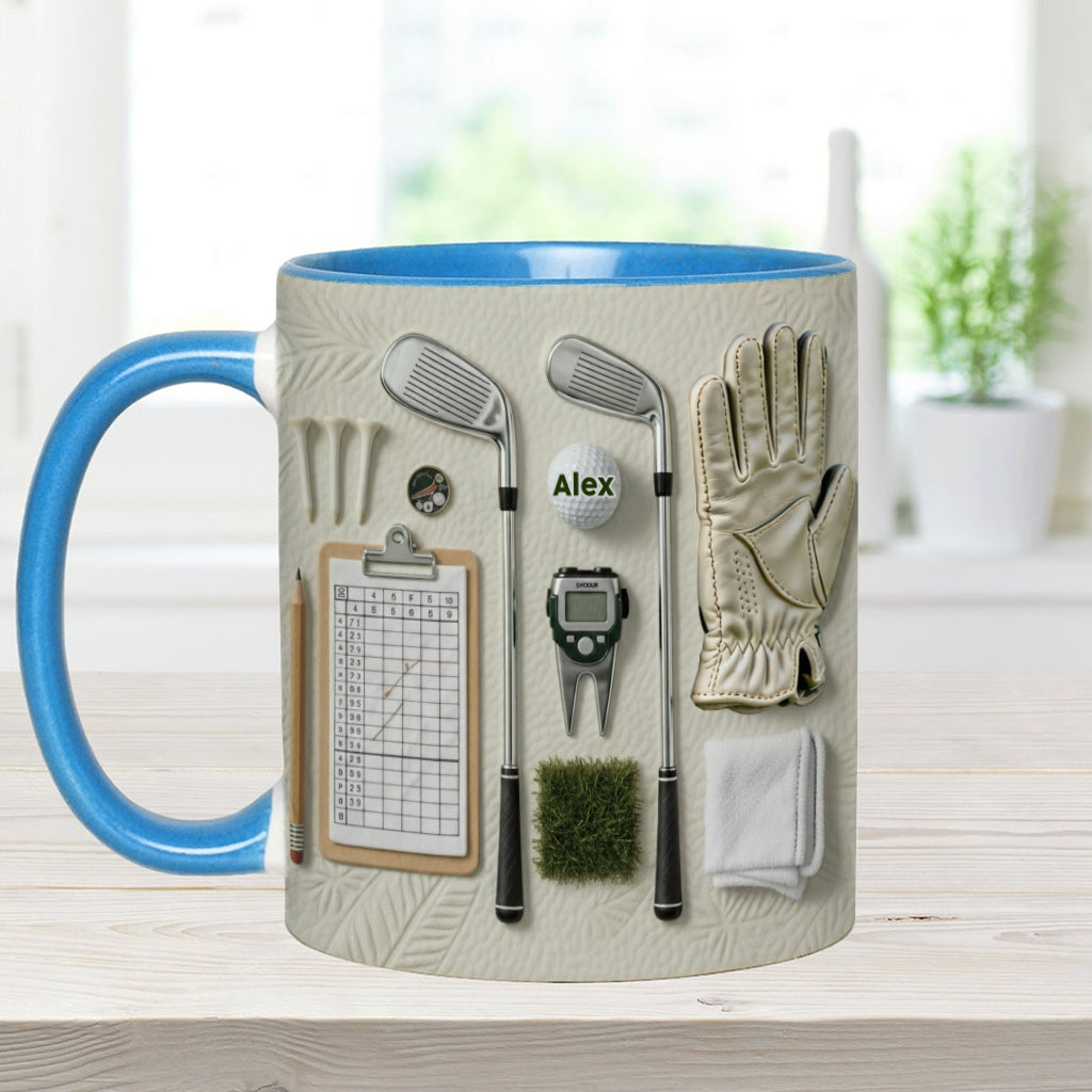 Vivez l'amour du golf - Mug personnalisé sur le thème du golf