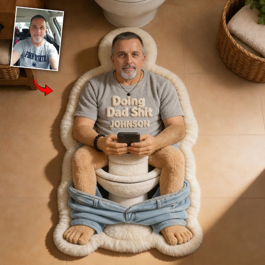 Tapis Personnalisé Photo de Papa - Tapis Antidérapant Personnalisé