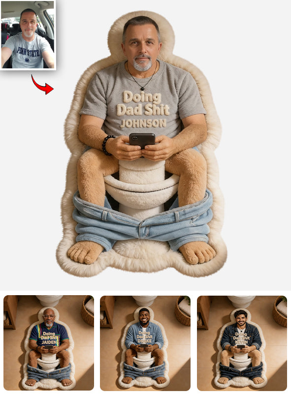 Tapis Personnalisé Photo de Papa - Tapis Antidérapant Personnalisé