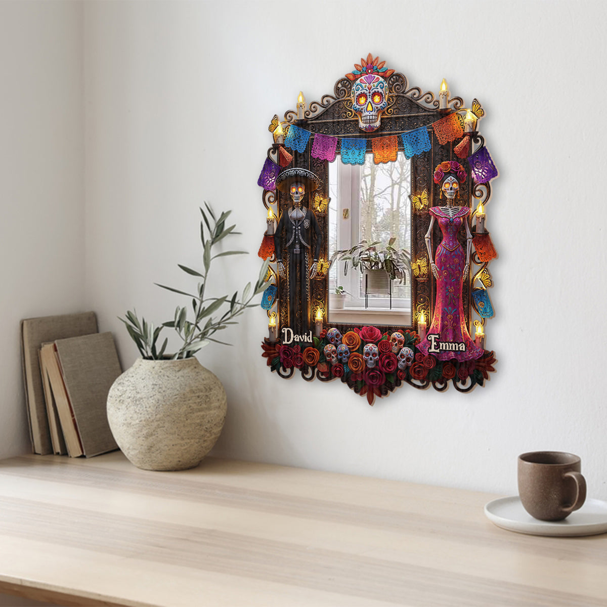 Jusqu'à ce que la mort nous sépare - Miroir mural personnalisé pour couple