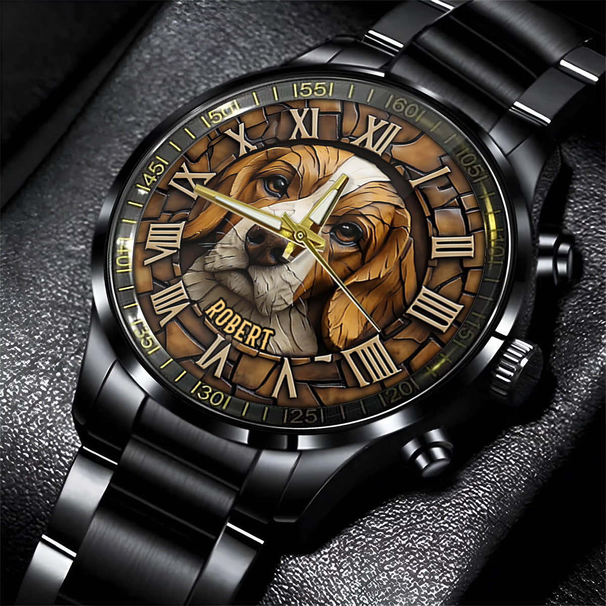 Brave Beagle - Personalized Dog Hand Watch