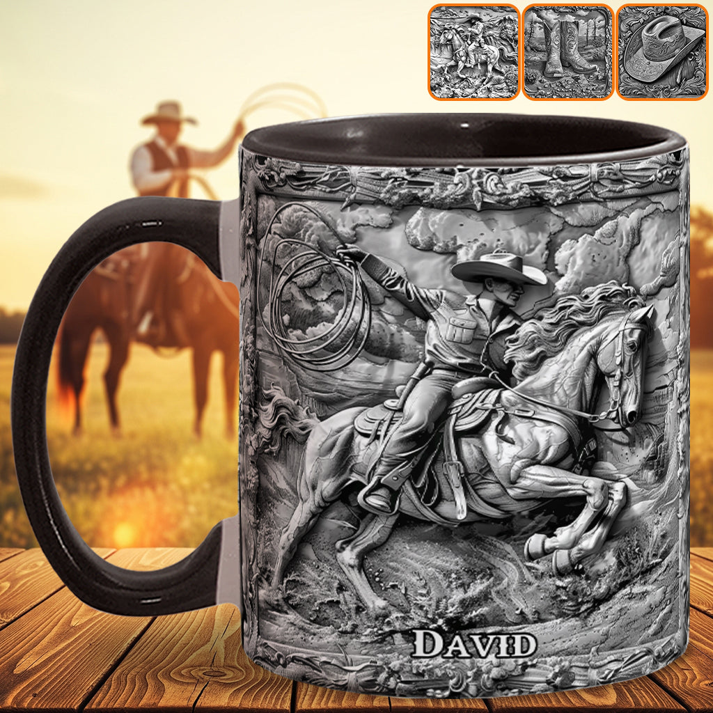 Mug personnalisé style western - Cowboy Western