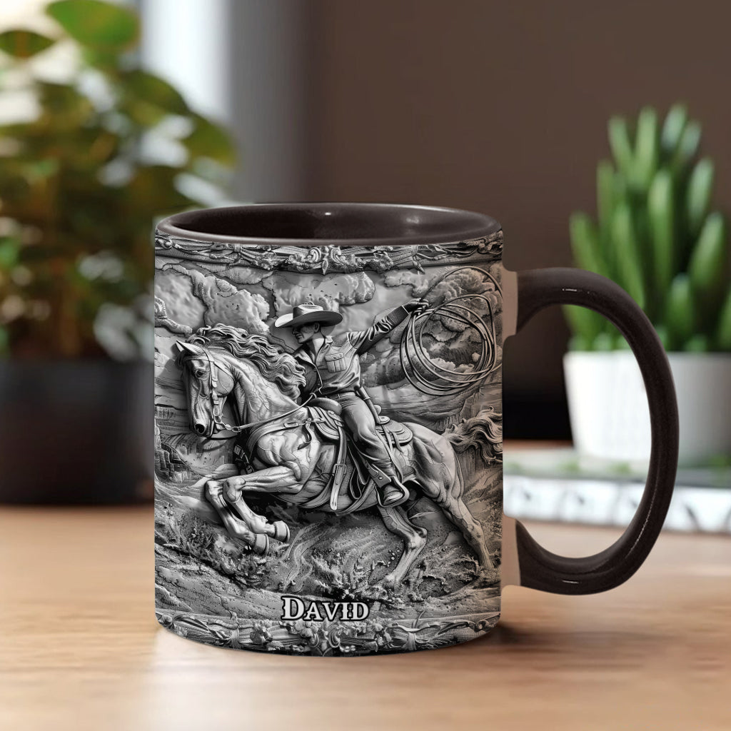 Mug personnalisé style western - Cowboy Western