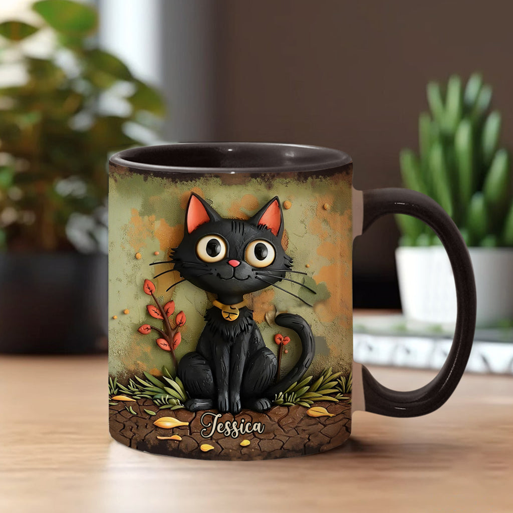 Mug personnalisé Chat Noir Mignon