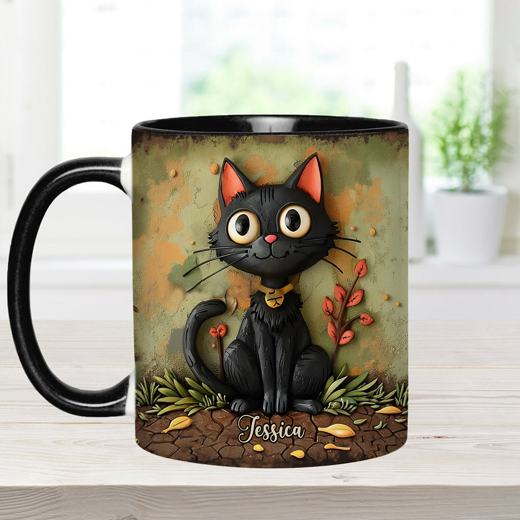 Mug personnalisé Chat Noir Mignon