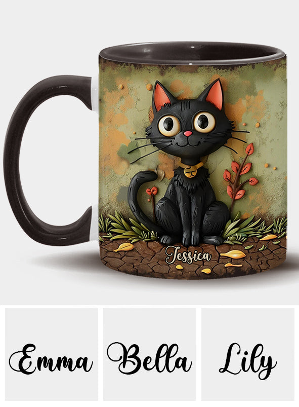Mug personnalisé Chat Noir Mignon