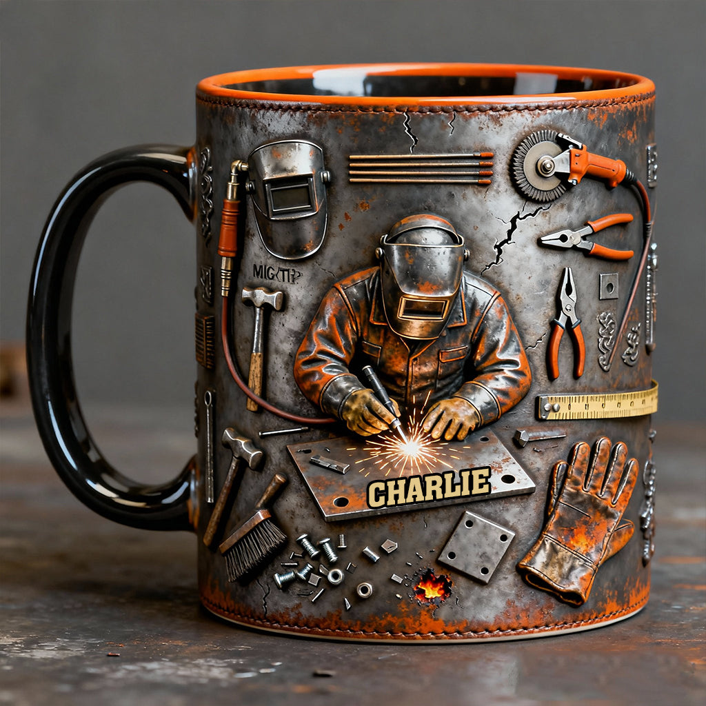 Mug personnalisé « Soudeur Solide »