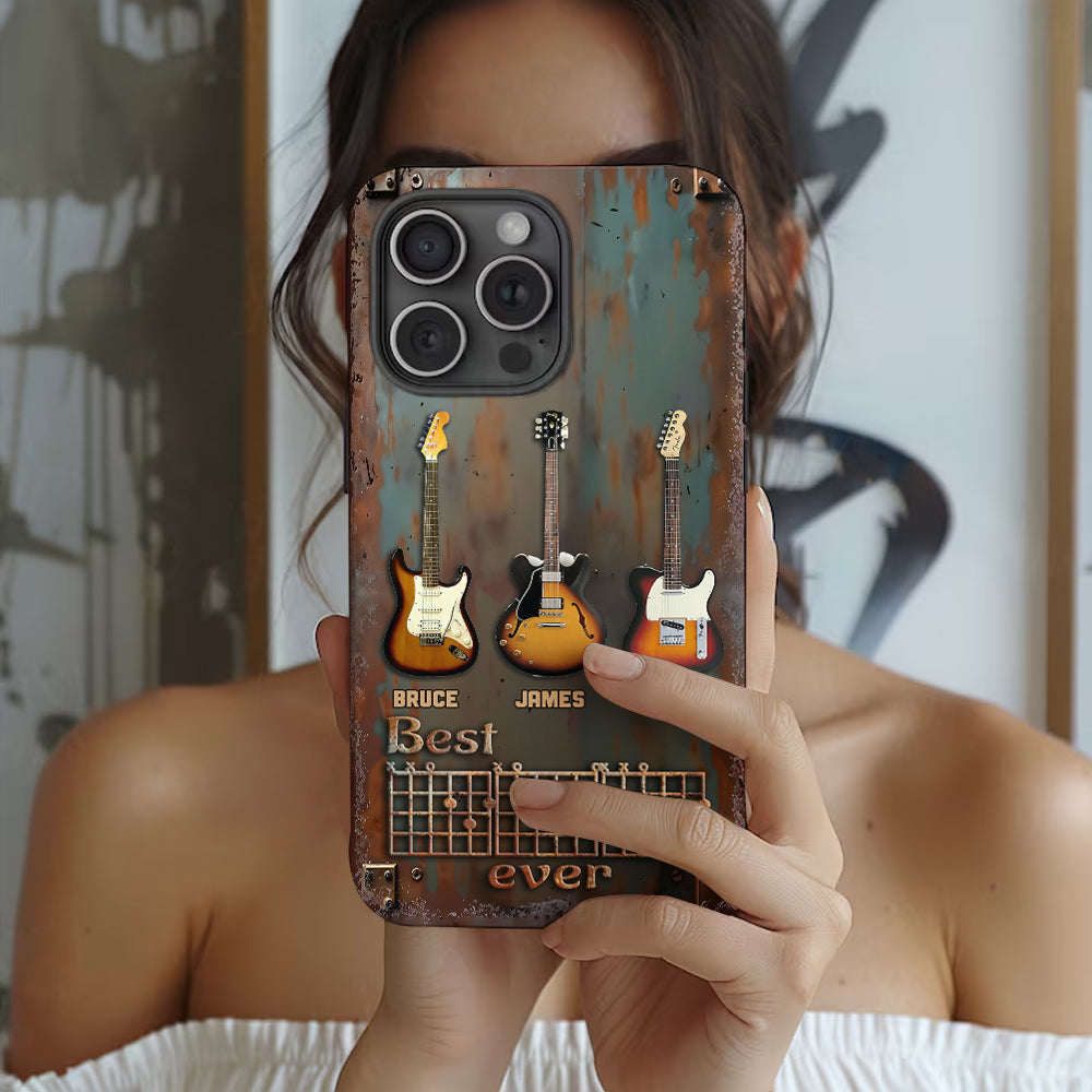 Best Guitar Dad Ever - Personalized Guitar Full Print Phone Case