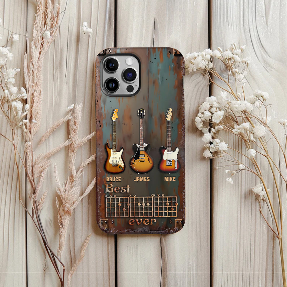 Best Guitar Dad Ever - Personalized Guitar Full Print Phone Case