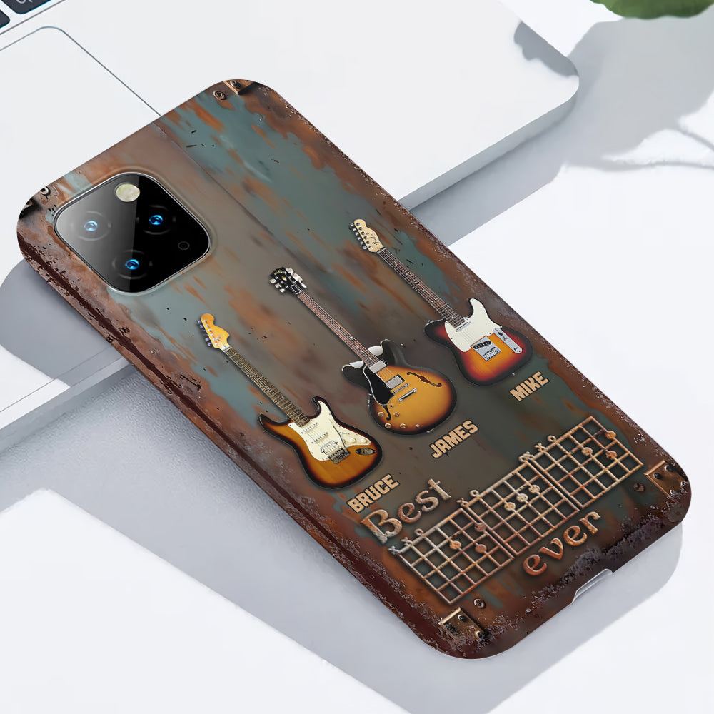 Best Guitar Dad Ever - Personalized Guitar Full Print Phone Case