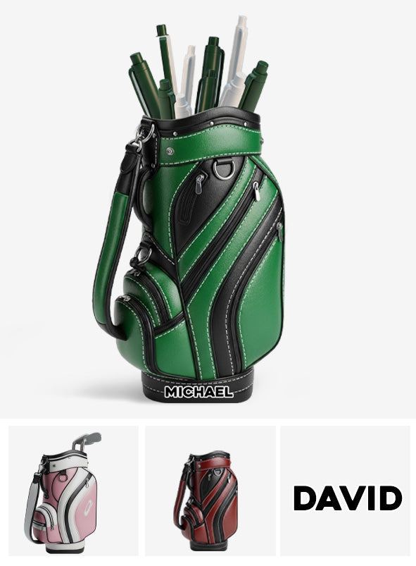 Golfer Life - Porte-stylo en bois personnalisé pour le golf