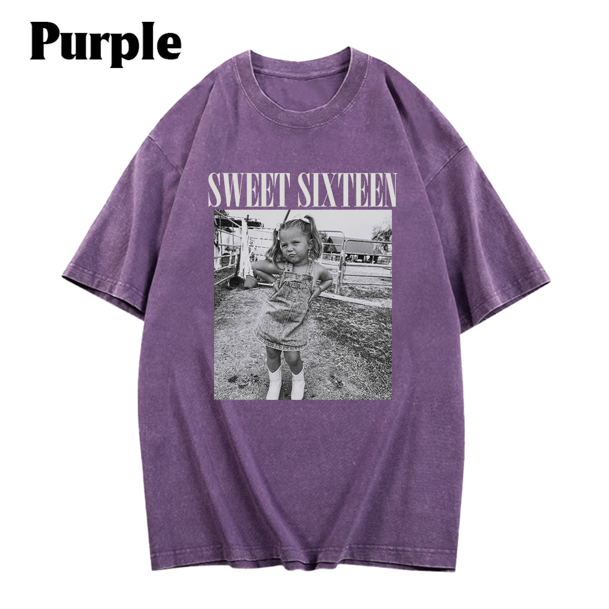 Birthday Gift - Personalized Birthday Washed T-Shirt