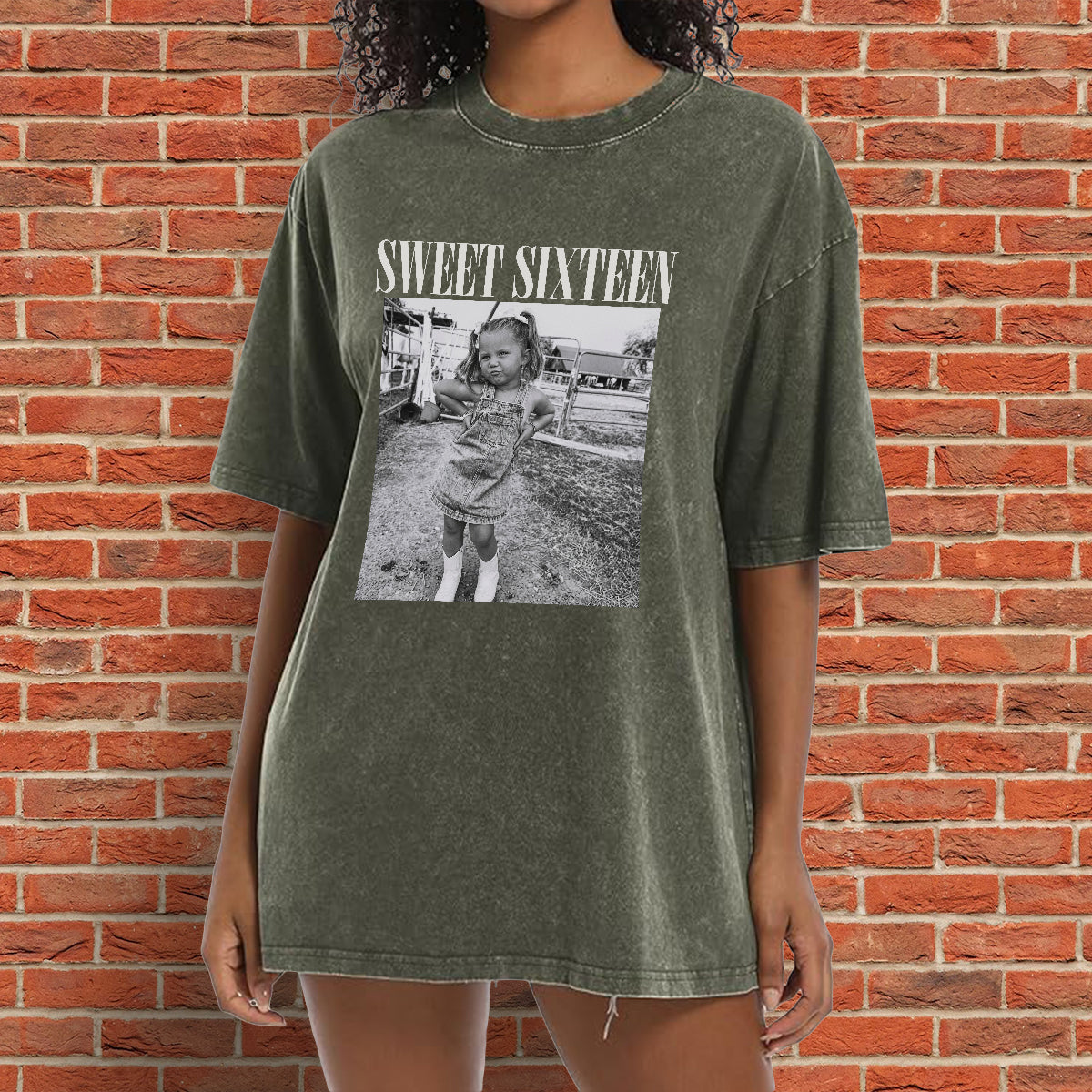 Birthday Gift - Personalized Birthday Washed T-Shirt
