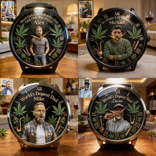 Le Papa le Plus Cool - Montre Personnalisée en Main