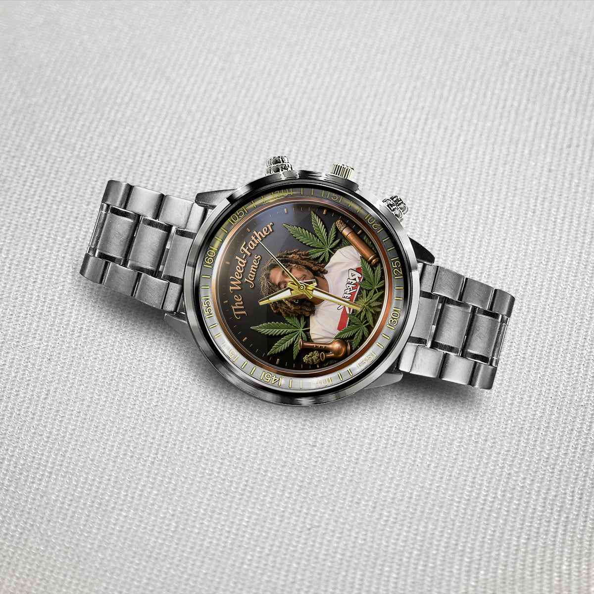 Le Papa le Plus Cool - Montre Personnalisée en Main