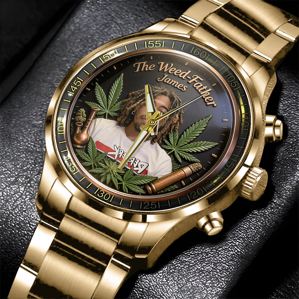 Le Papa le Plus Cool - Montre Personnalisée en Main