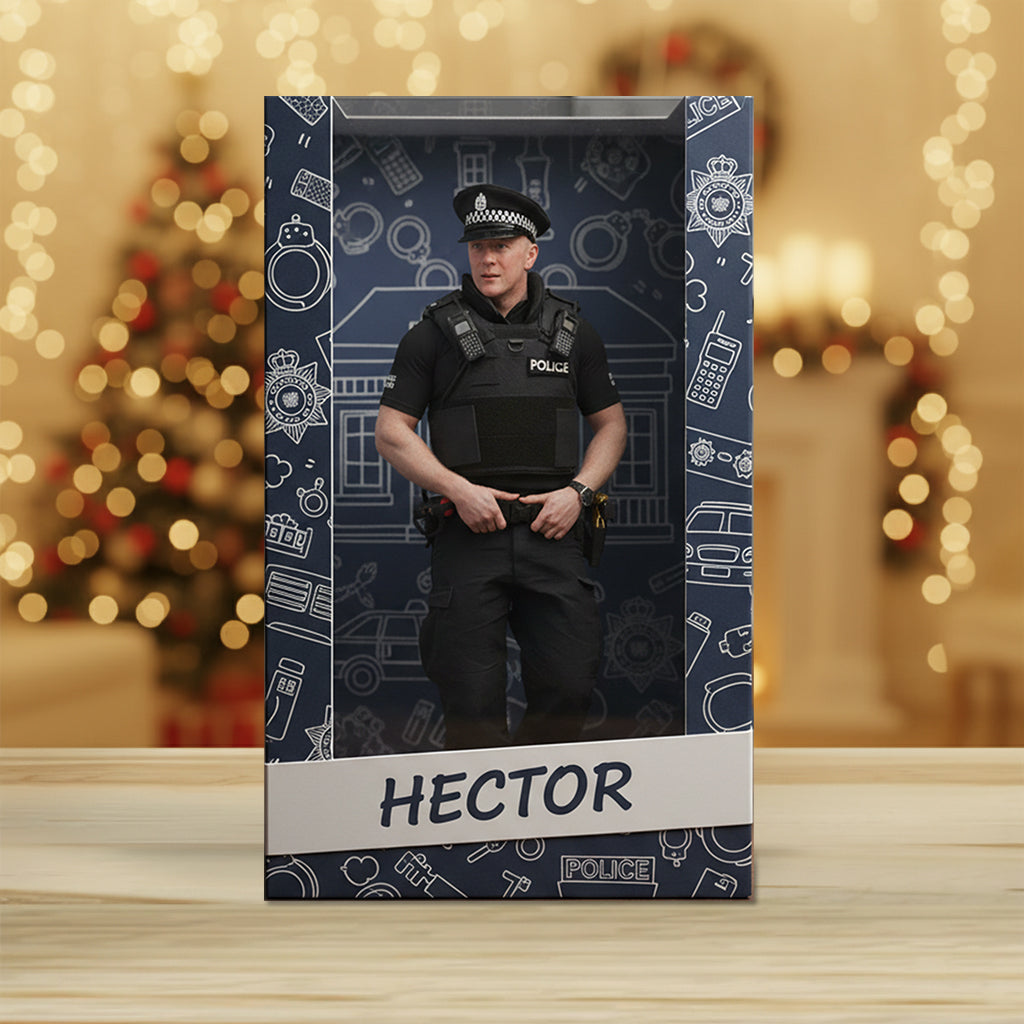 Plaque acrylique personnalisée avec photo - Motif policier sur mesure