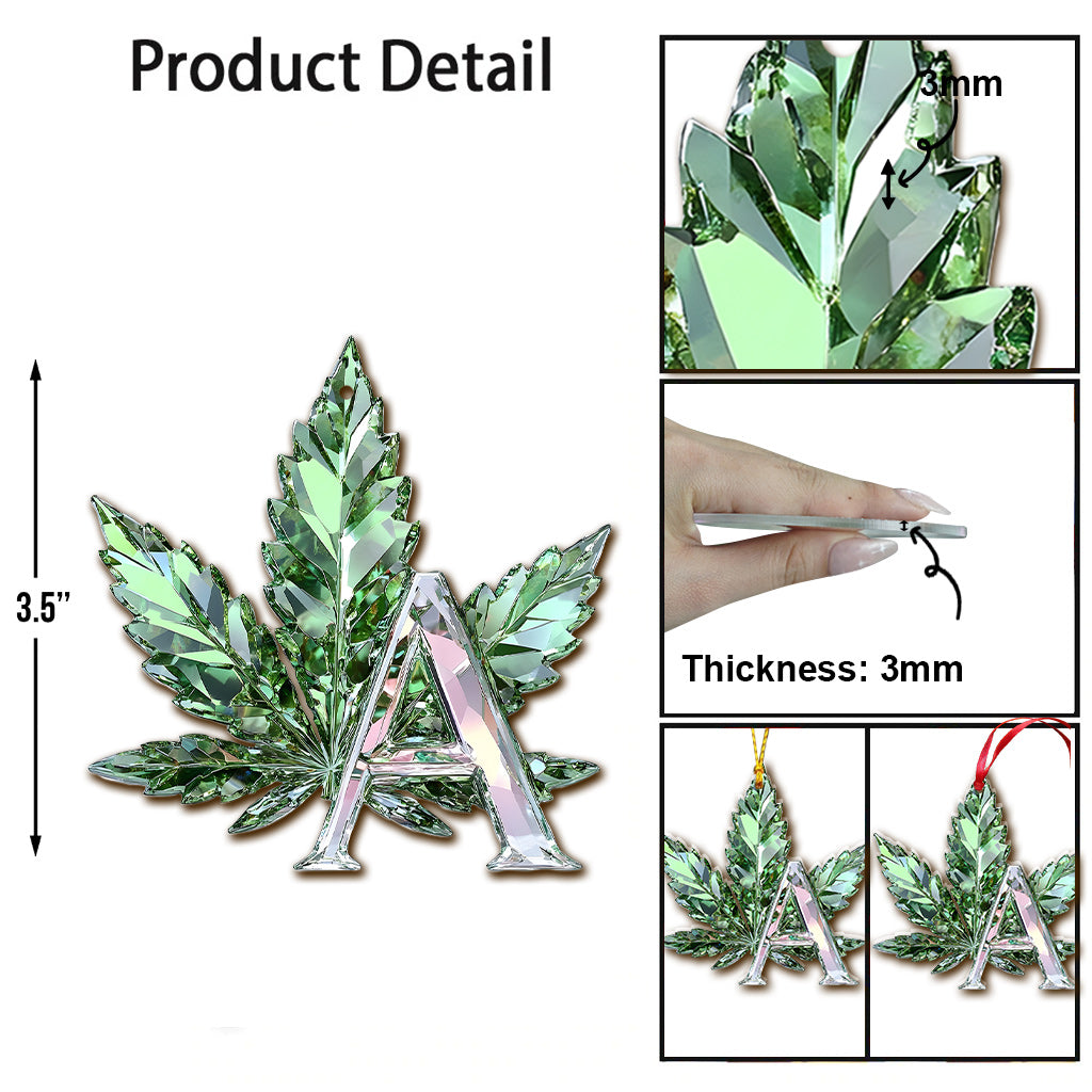 Stoned Alphabet - Personalized Weed Ornament