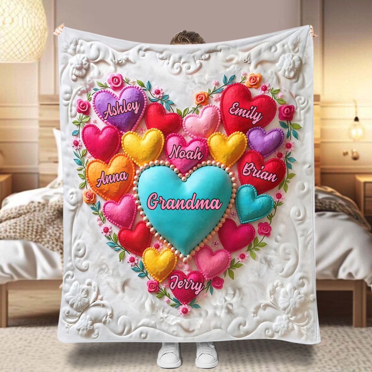 Best Mom/ Grandma Ever - Personalized Grandma Blanket