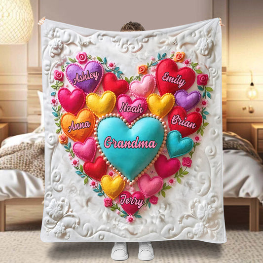 Best Mom/ Grandma Ever - Personalized Grandma Blanket