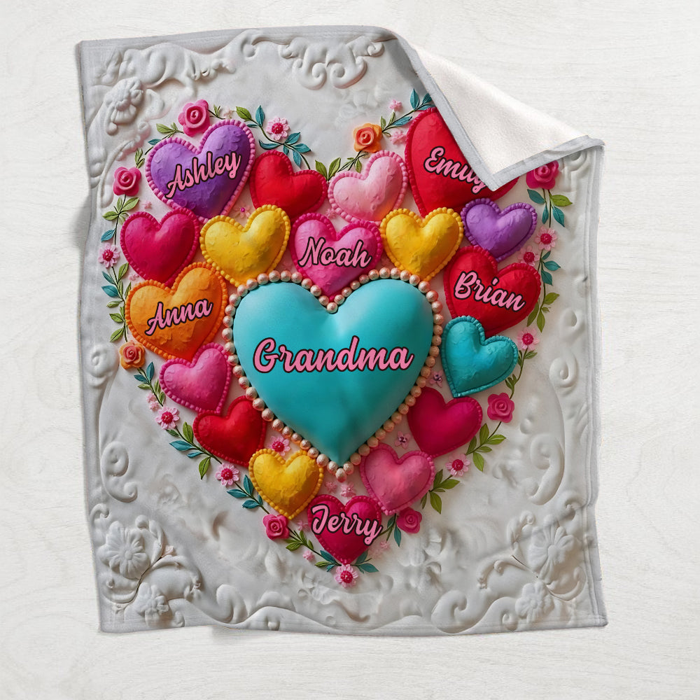 Best Mom/ Grandma Ever - Personalized Grandma Blanket