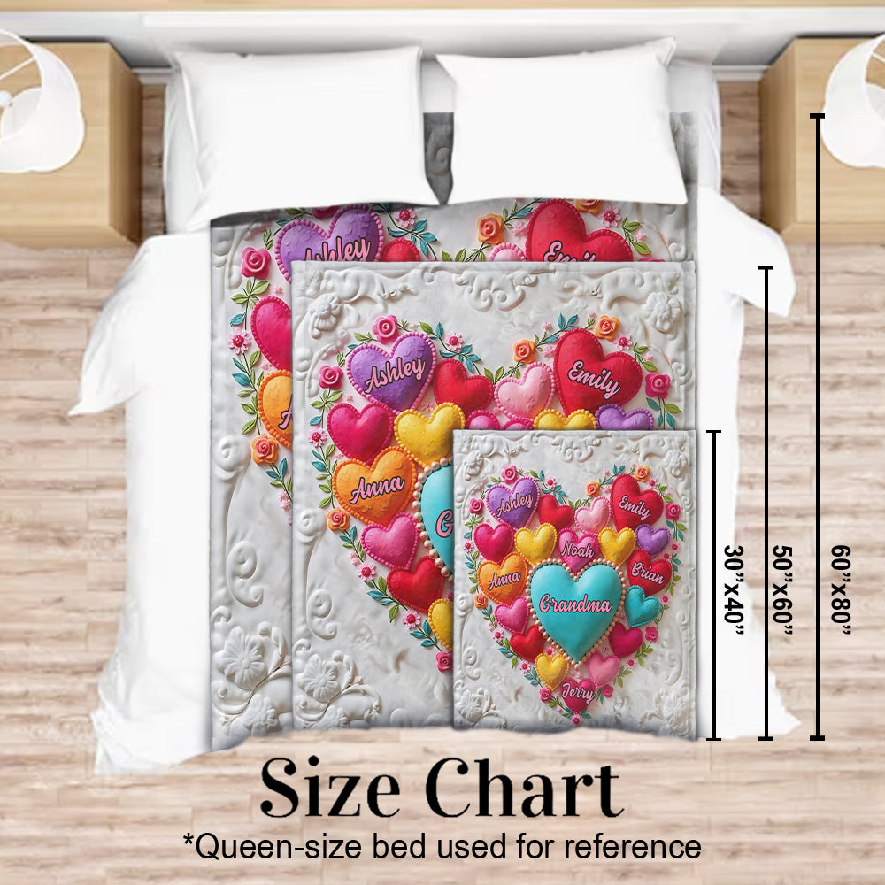 Best Mom/ Grandma Ever - Personalized Grandma Blanket