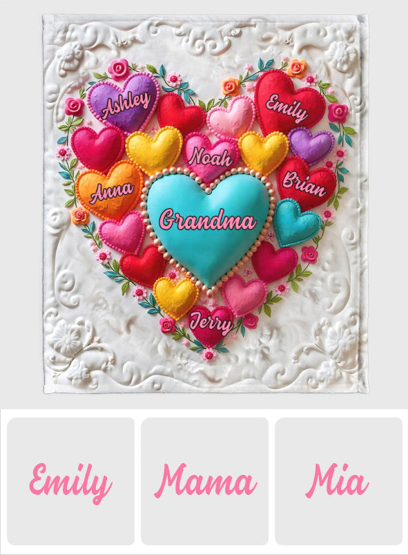 Best Mom/ Grandma Ever - Personalized Grandma Blanket
