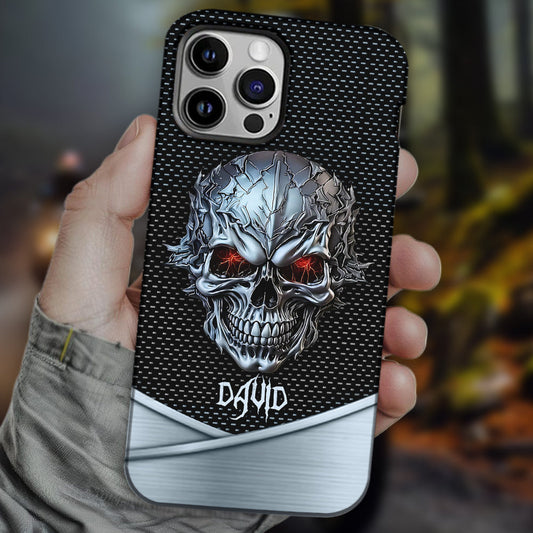 Coque de téléphone personnalisée avec motif tête de mort - Cool Skull