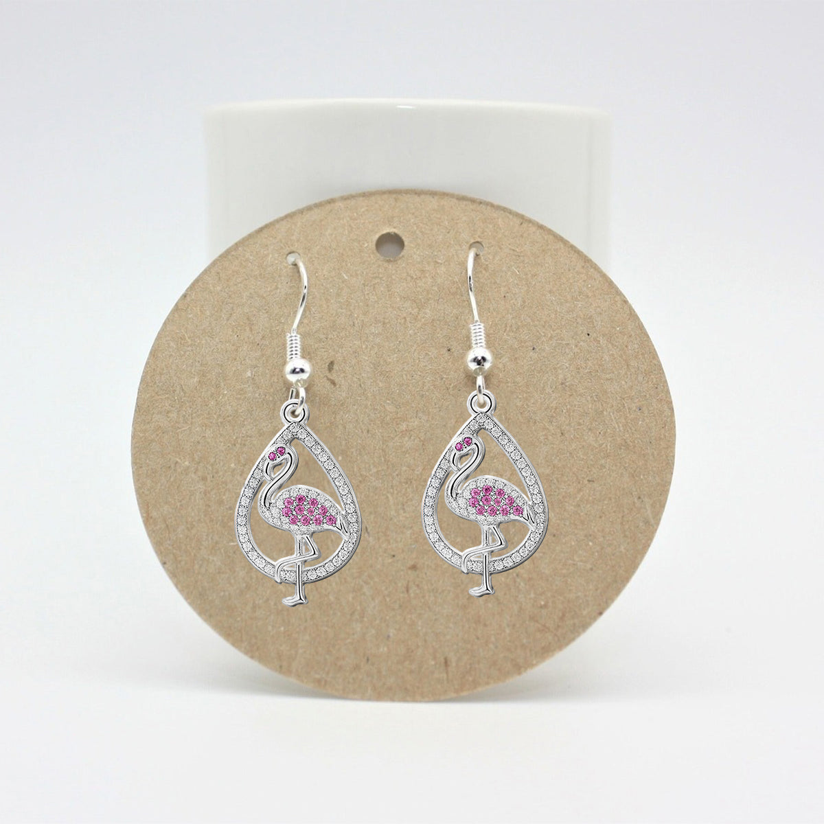 Just A Girl Who Loves Flamingos - Personalized Flamingo Earrings
