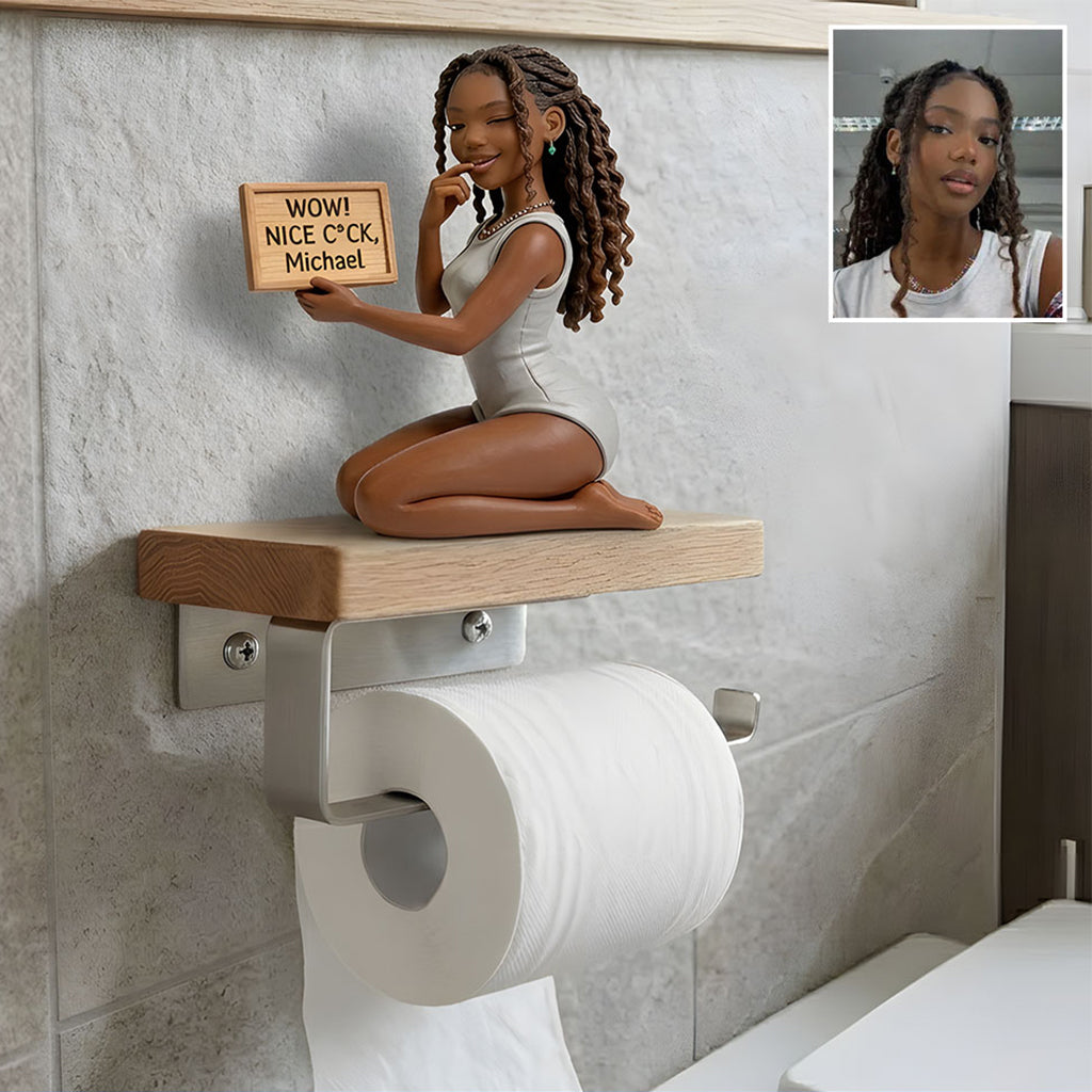 Wow ! Grand C*ck - Porte-Papier Toilette Personnalisé Épicé pour Couples