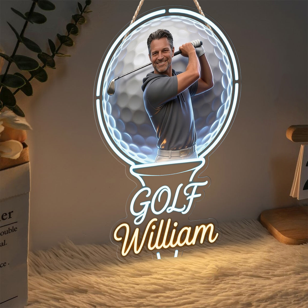 Par Excellence - Enseigne en Acrylique LED Personnalisée pour Golf
