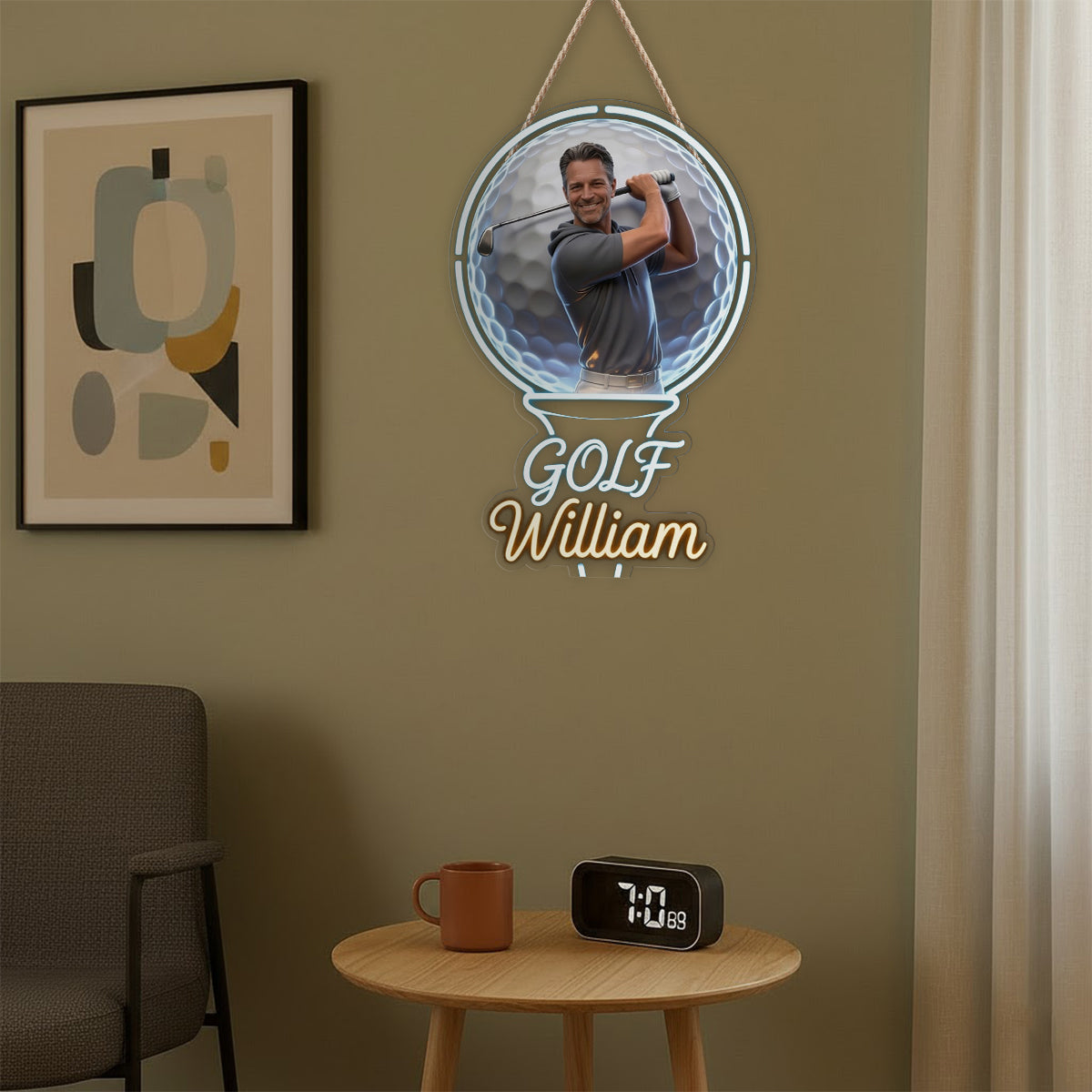 Par Excellence - Enseigne en Acrylique LED Personnalisée pour Golf