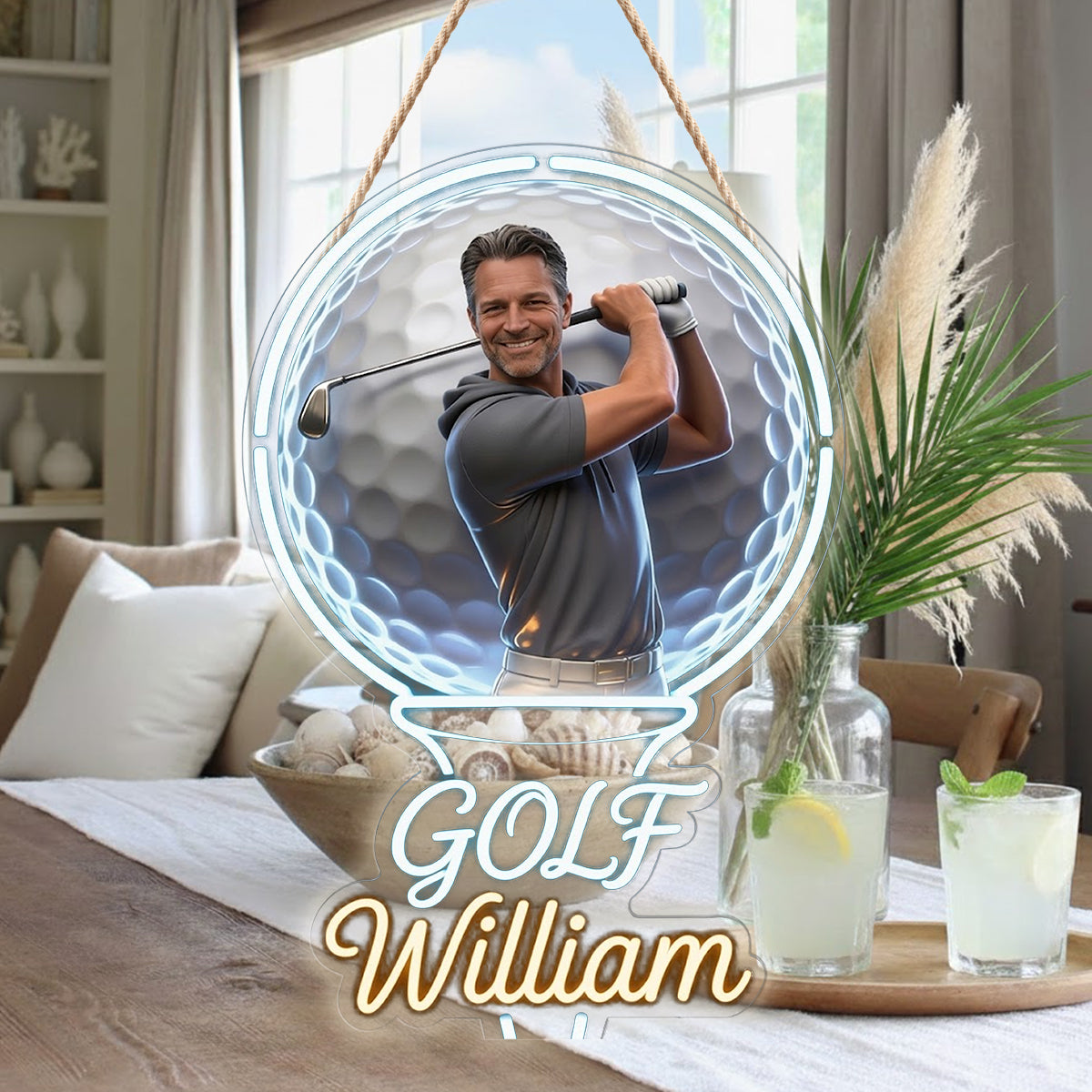 Par Excellence - Enseigne en Acrylique LED Personnalisée pour Golf