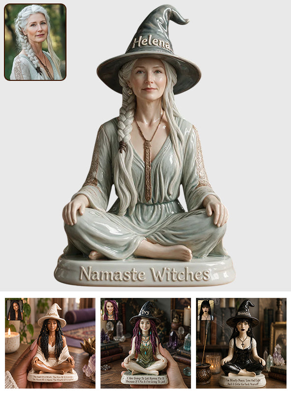 Namaste Witches - Personalized Witch 3D Plaque