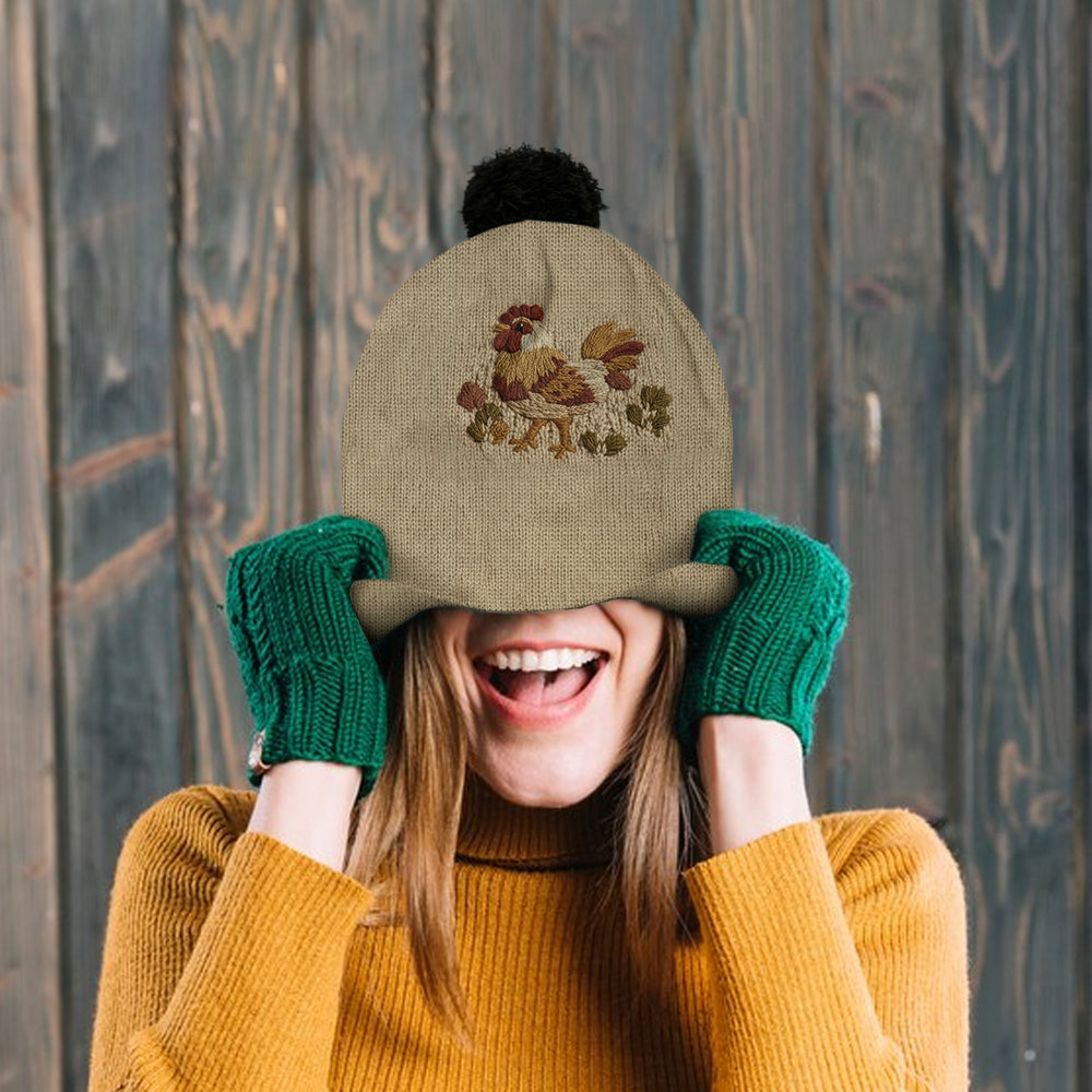 J'adore les poulets - Bonnet personnalisé avec poulet